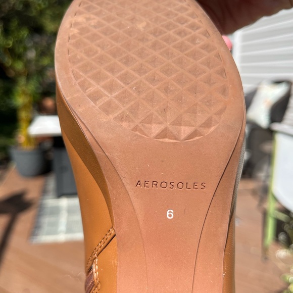 AEROSOLES Brown Heeled Ankle Boots - Picture 6 of 6